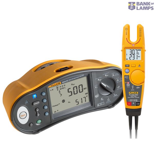 Fluke 1664FC Multifunction Installation tester with a FREE T6-1000 PRO Electrical Tester 1664FC SCH/T6PRO image 1