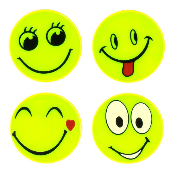 Fluorescent stickers set SMILE AMIO-03941 image 1