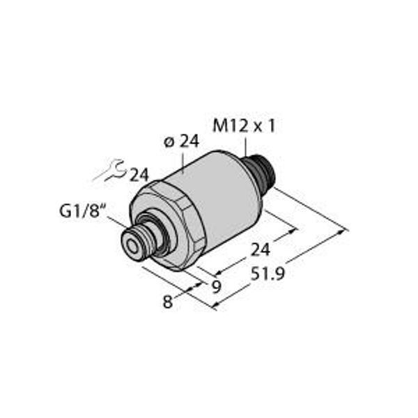 Pressure Transmitter With Voltage Output (3-Wire)   PT0.2V-1013-U1-H1143 image 1