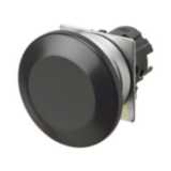 Pushbutton A22NZ Ã˜22, bezel brushed metal, MUSHROOM, MOMENTARY, CAP CO A2270132H image 1