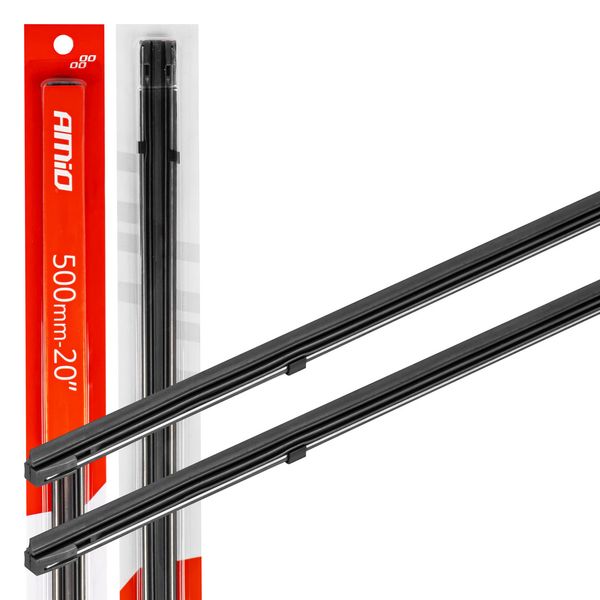Refill wiper blades 500mm/20" -pcs AMIO-01341 image 1