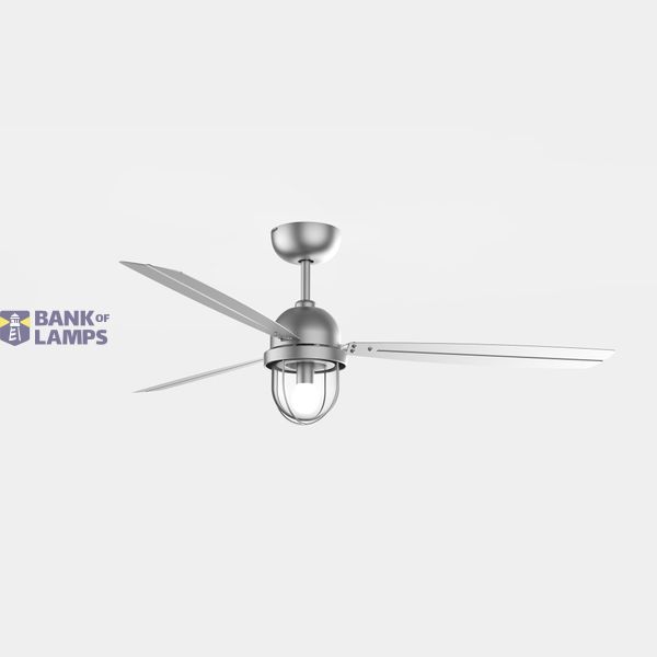 Fan IP20 Mariner E27 15W Satin nickel Satin nickel image 1