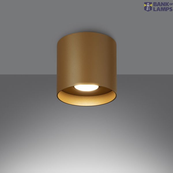 CEILING LAMP MICA GOLD GU10 1X10W IP20 image 2