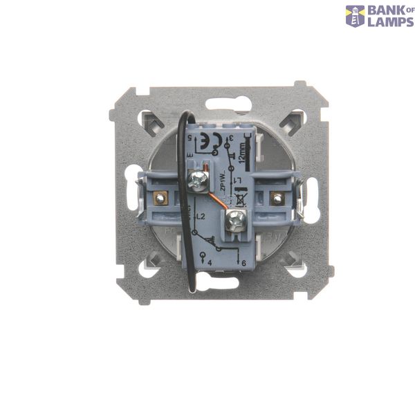 Sealing insert for double IP44 switches, white image 1