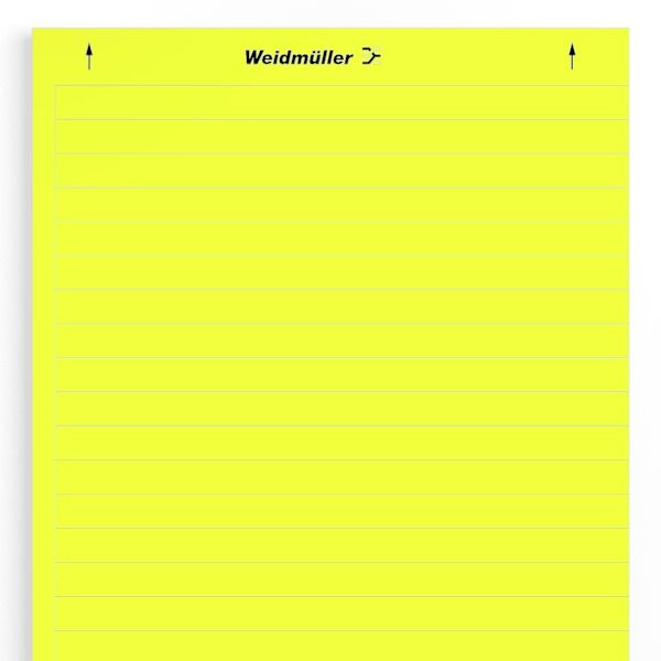 LaserMark, Device markers, 12 x 202 mm, yellow image 1