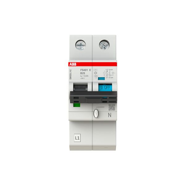 FS401E-B25/0.03 Residual current circuit breaker with overcurrent protection image 1