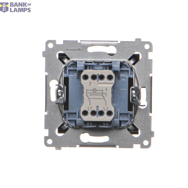 Double socket outlet with earthing, black matt, 16A image 1
