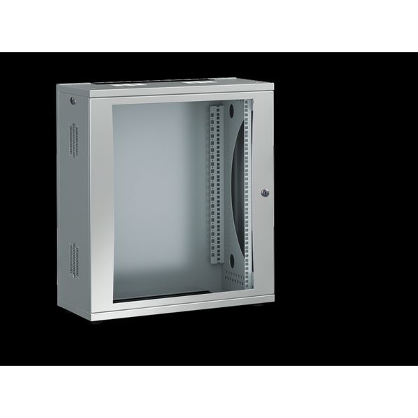 DK FlatBox, WHD: 600x758x400 mm, 15 U, with 482.6 mm (19") mounting frame image 2