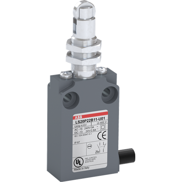 LS20P22B20-U01 Position switch plastic housing grey IP67 image 6