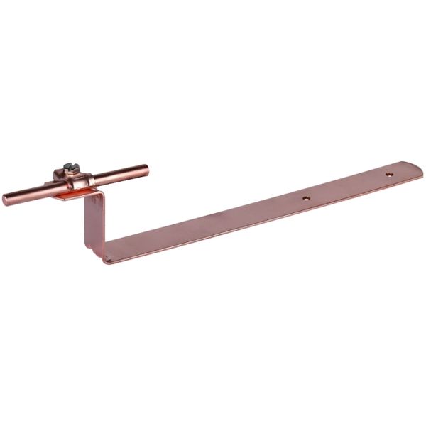 Roof conductor holder DEHNQUICK Cu f. Rd 6-10mm w. brace L 260mm image 1