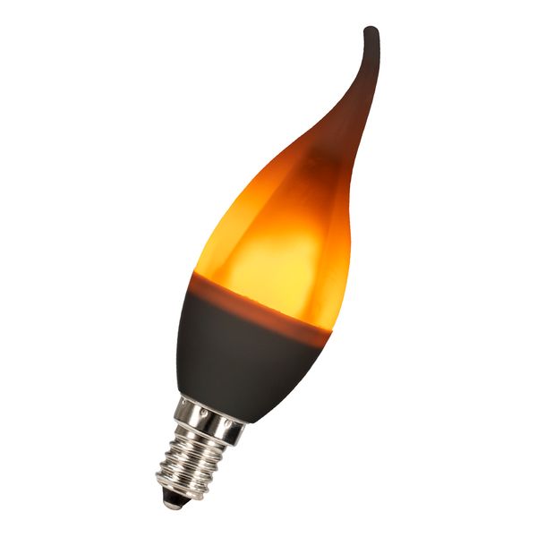 LED Flicker Flame C37 E14 1W 1800K image 1