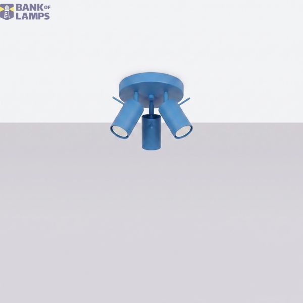 Ceiling lamp RING 3P azure image 3