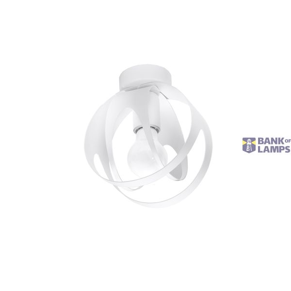 TULOS CEILING LAMP WHITE E27 1X60W IP20 image 2