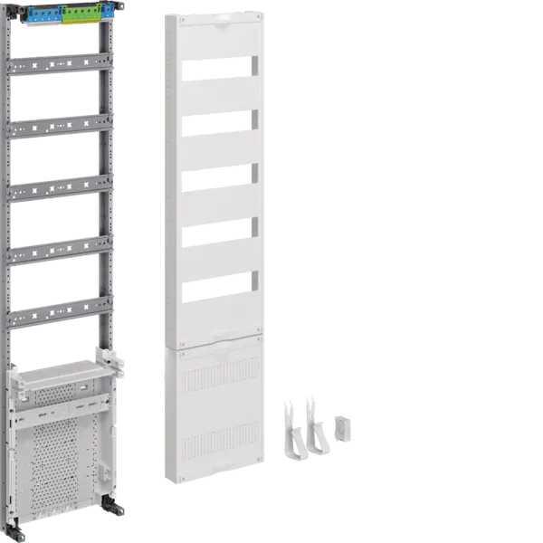 Distribution panel, univers Z, height 1050mm, 5-row, 1-field, with APZ below image 1