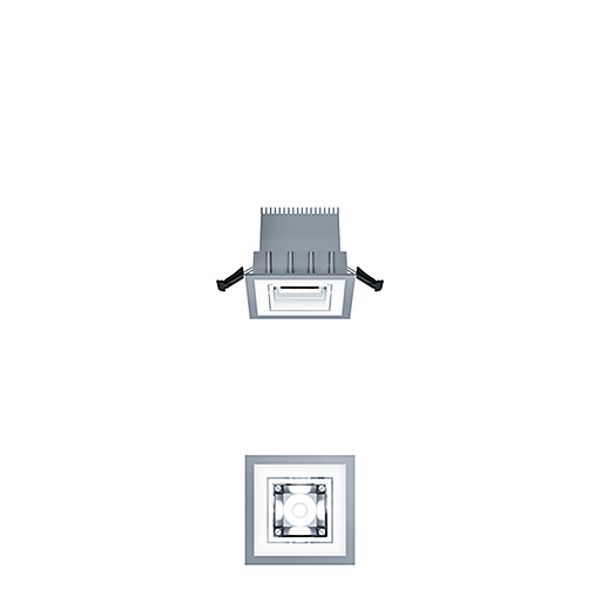 2LIGHT-M LED1100-940 LDO DR VFL-AL TI - LED ceiling-recessed luminaire image 1