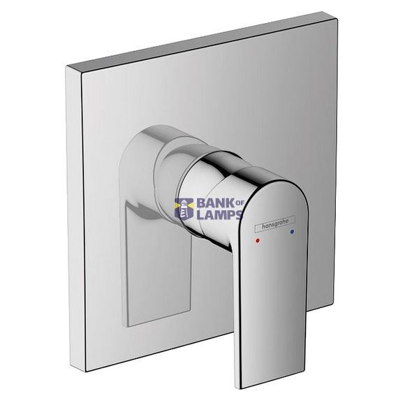 Vernis Shape built-in shower mixer, surface-mounted, chrome image 1