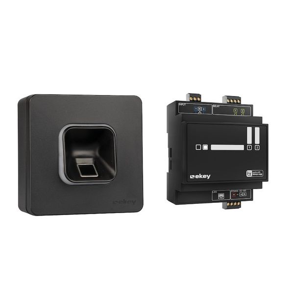 ekey xLine Fingerscan-Set, surface-mounted, black image 1