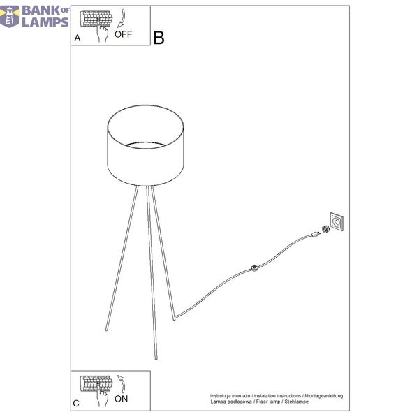 Floor lamp NEVIA burgundy image 9