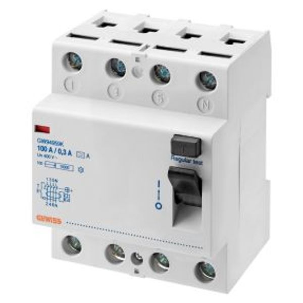 RCCB 4P 100A SELECTIVE A/0,3 4M image 1