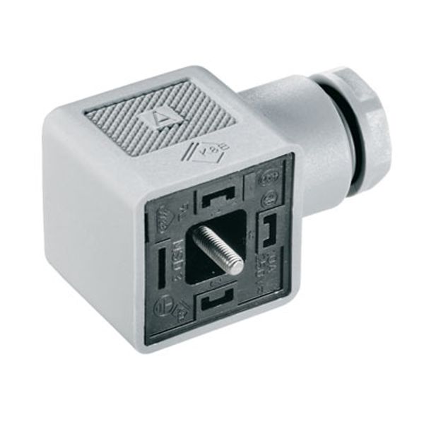 Valve plug-in connector (field assembled), Number of poles: 4, Design A (18 mm), Without circuitry, 250 V, 0.34...1.5 mm² image 1