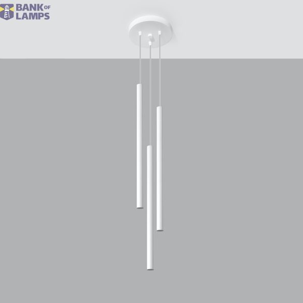 PASTELO 3P WHITE HANGING LAMP G9 3X40W IP20 image 2