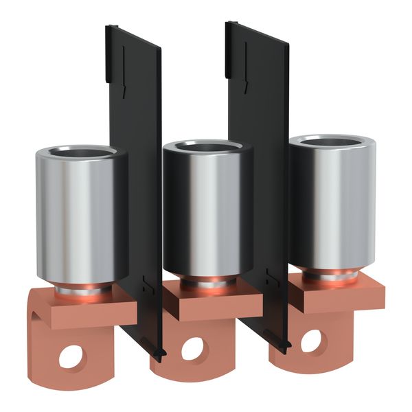 crimp lugs for aluminium cable with interphase barriers, 300 mm², TransferPacT, Frame 630 A, 3P, set of 3 image 1