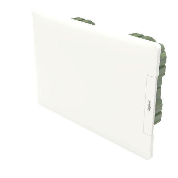 PRACTIBOX3 1R 12M FLUSH MOUNTING CABINET WHITE DOOR EARTH T. BLOCK image 2