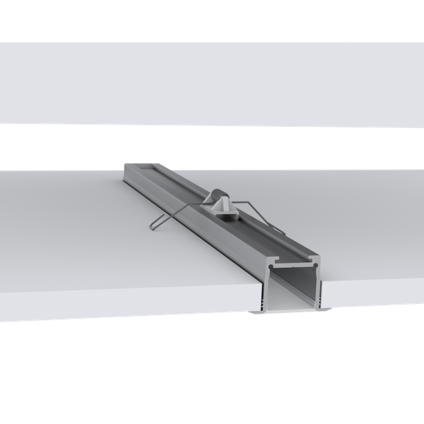 Building-in aluminium profile for 2 LED-strips, Flügel-Profil MEDIUM, weiß, Länge 2m image 2