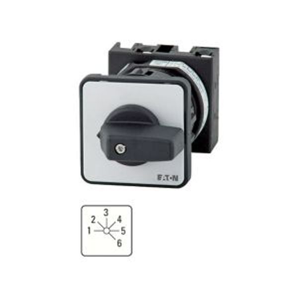 T0-3-151/EZ Step switches, T0, 20 A, centre mounting, 3 contact unit(s), Contacts: 6, 45 °, maintained, Without 0 (Off) position, 1-6, Design number 151 image 2