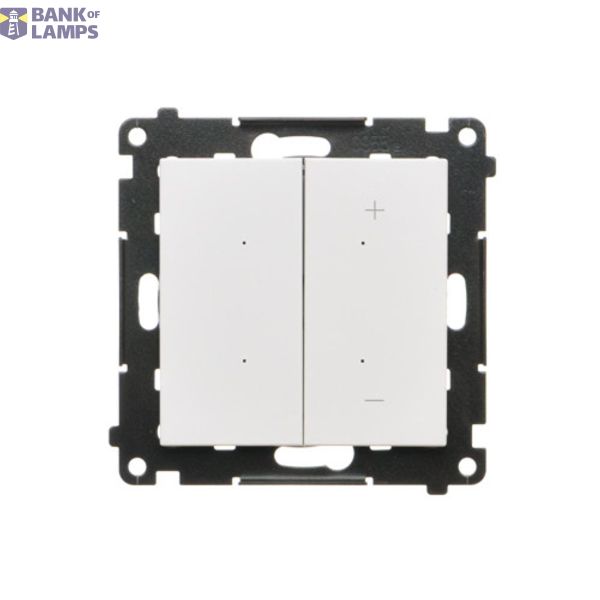 Push dimmer illuminated, white matt image 1