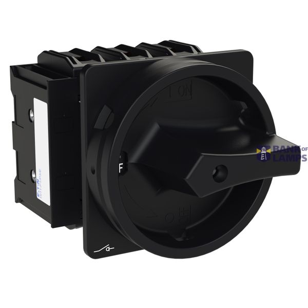 P3 Main switch, 80 A,Flush mounting, 3 pole, Form EA/SVB, Black, Door  image 3