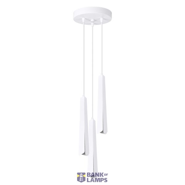 Pendant lamp PRYSM 3P white image 2