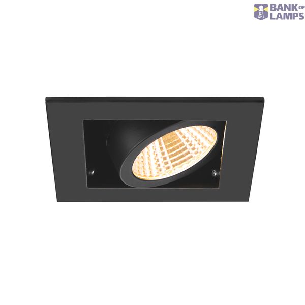 KADUX, recessed ceiling light, single, 3000K, 38°, IP 20, square, black image 2