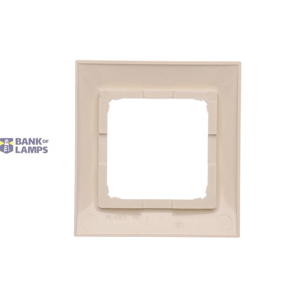 5 gang frame, cream white/electro white image 1
