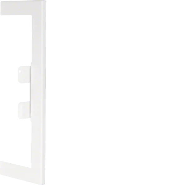 Wall connection panel for BRS 68x210mm upper part 80mm made of sheet steel in pure white image 1
