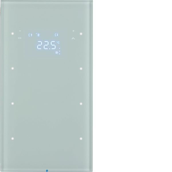 Touch sensor 3g thermostat, display, intg bus coupl. , KNX-R.3, glass  image 1