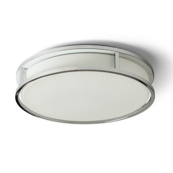 GRANDE LED 35 ceiling opal-colored glass/chrome 230V LED 24W IP44 3000K image 1