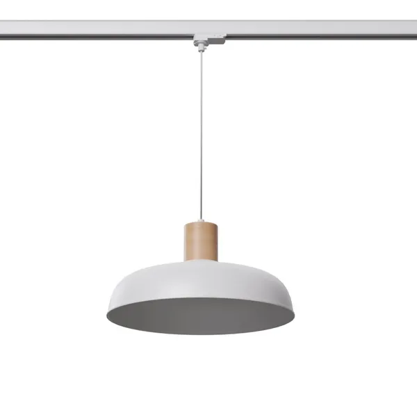 HANGING LAMP 3 PHASE INDY WHITE E27 image 1