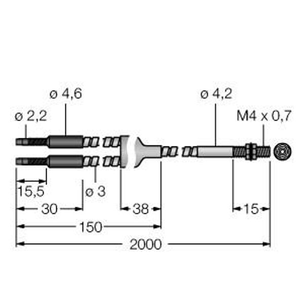 Glass Fiber Bifurcated Fiber   BMT16.6S-HT image 1
