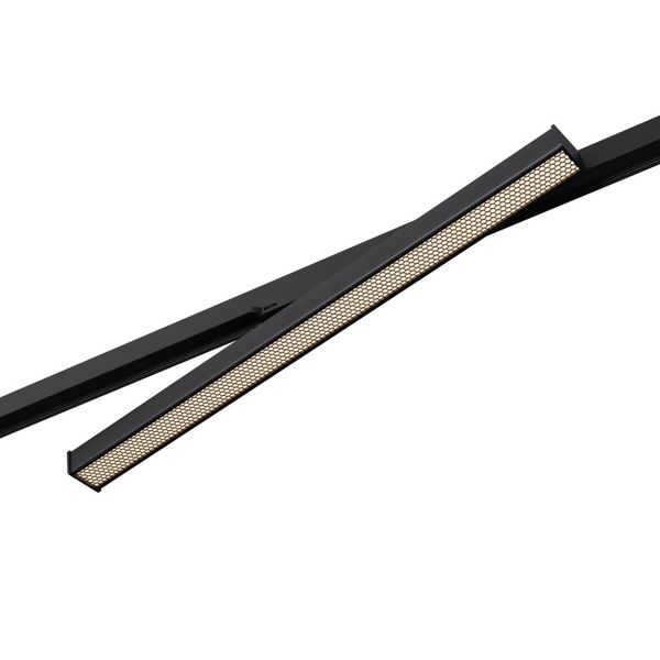 3-PHASE OBLONG TRACK LAMP FARO 59 BLACK LED 2700K-3200K-4000K 30W 3600LM image 1