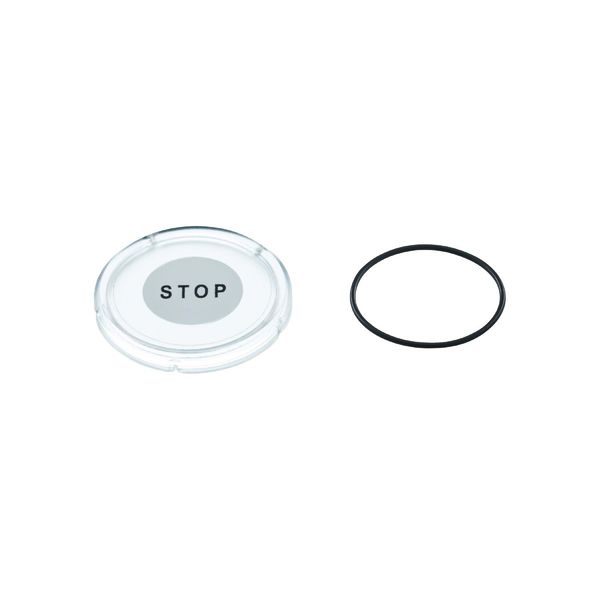 STOP Typo symbol plastic | Symbol disc for touch sensors image 1