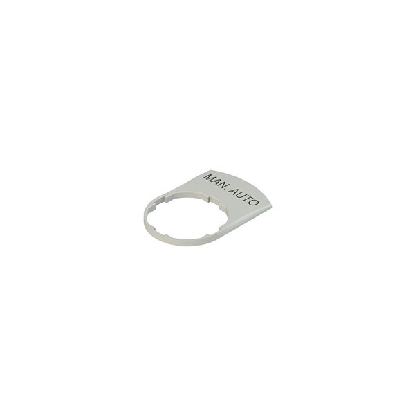 Grey label with marking for laser engraving image 1