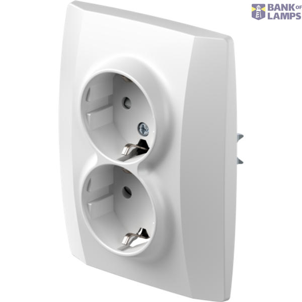 SOCKET SCHUKO DOUBLE 2P+E 16A 250V~ PW 4417003 image 2