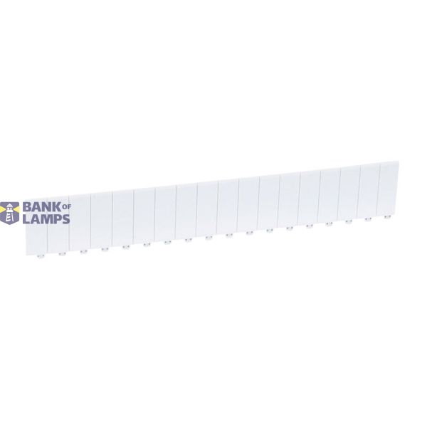 Blanking plate 18 modules - separable into modules or 1/2 modules - white image 2