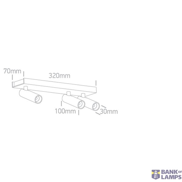 WHITE 3x5W WW IP20 230V image 2
