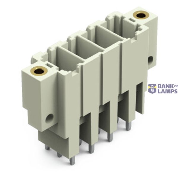 THT male header 1.0 x 1.2 mm solder pin straight light gray image 1