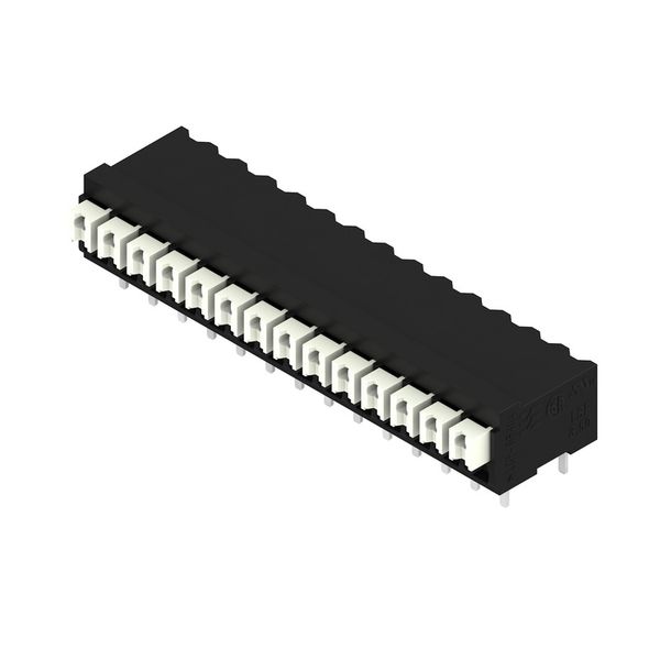 Printed circuit board terminals, 3.50 mm, Number of poles: 14, 90°, Solder pin length (l): 3.5 mm, black, PUSH IN with actuator, Clamping range, max. : 1.5 mm², Tube image 2