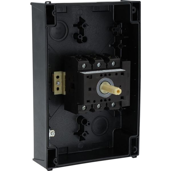P3-63/I4/SVB/HI11 Main switch, P3, 63 A, surface mounting, 3 pole, 1 N/O, 1 N/C, Emergency switching off function, With red rotary handle and yellow locking ring, Locka image 31