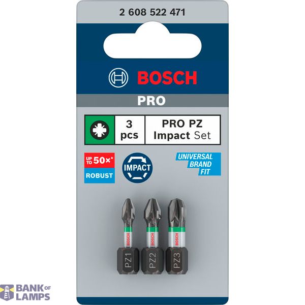 Impact Control PZ Insert Bits, 3pc image 1