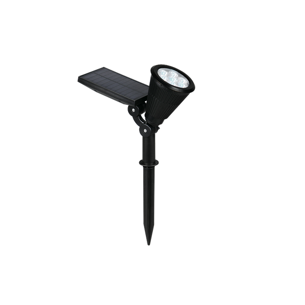 Festival solar LED spot matt black dusk sensor RGBW image 1